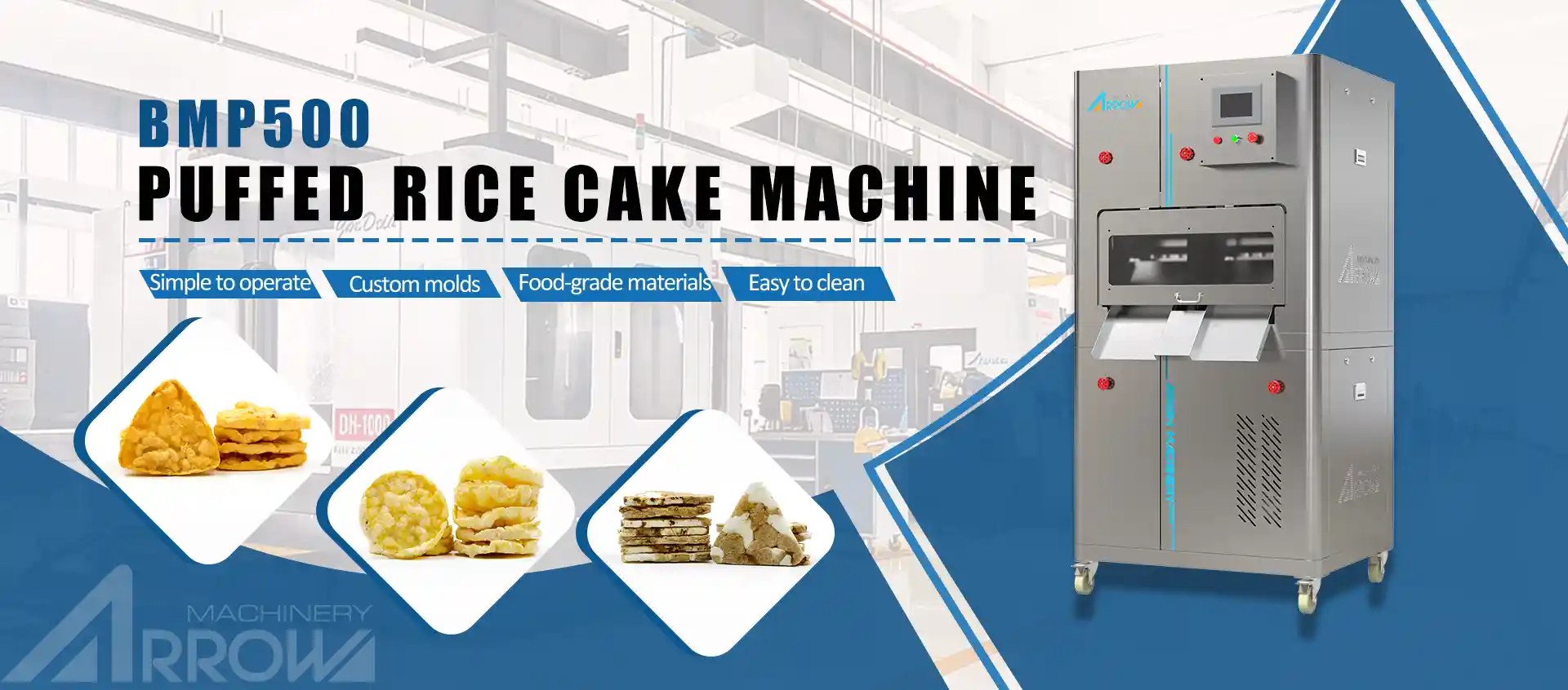 Popped Rice Machine Machines for Popped Chips,Rice Cake|ARROW MACHINERY
